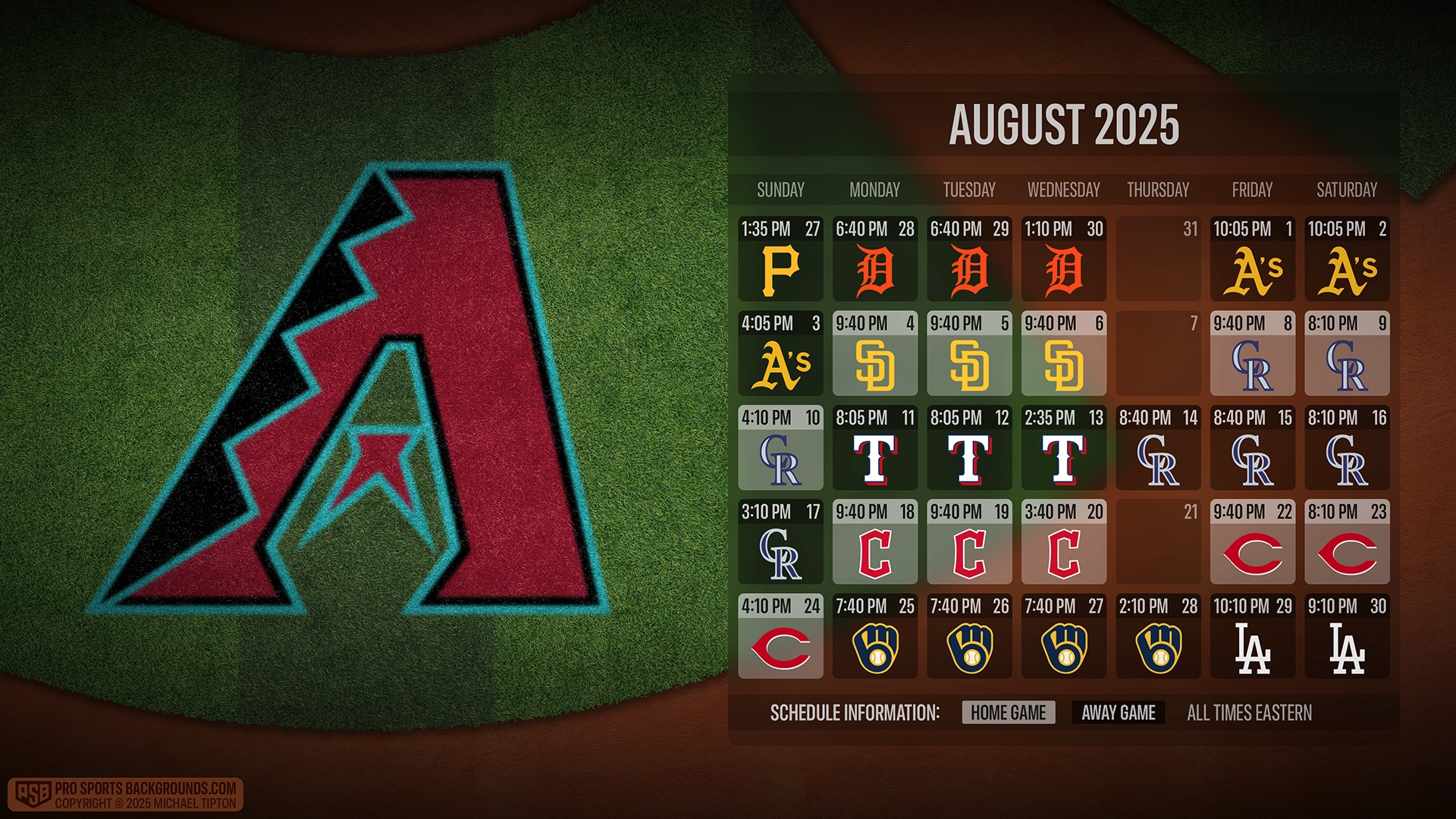 Arizona Diamondbacks wallpaper schedule desktop ET MLB PSB placeholder thumb webp