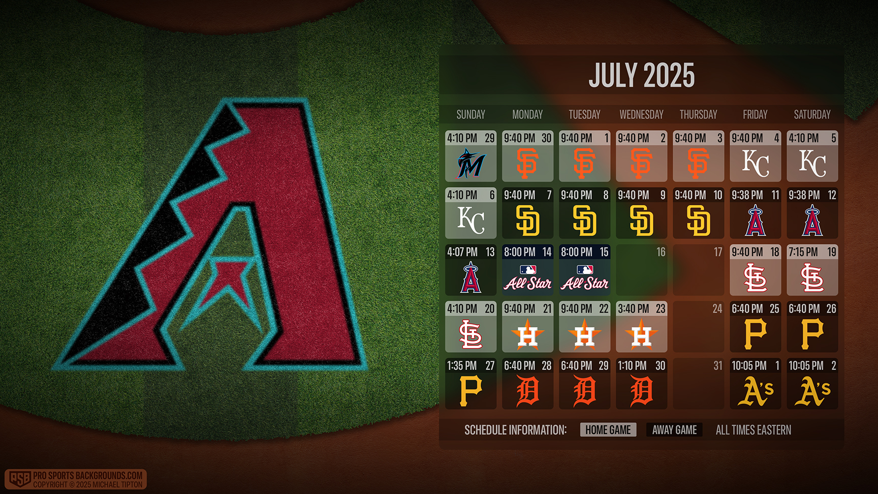 Arizona Diamondbacks wallpaper schedule desktop ET MLB placeholder thumb