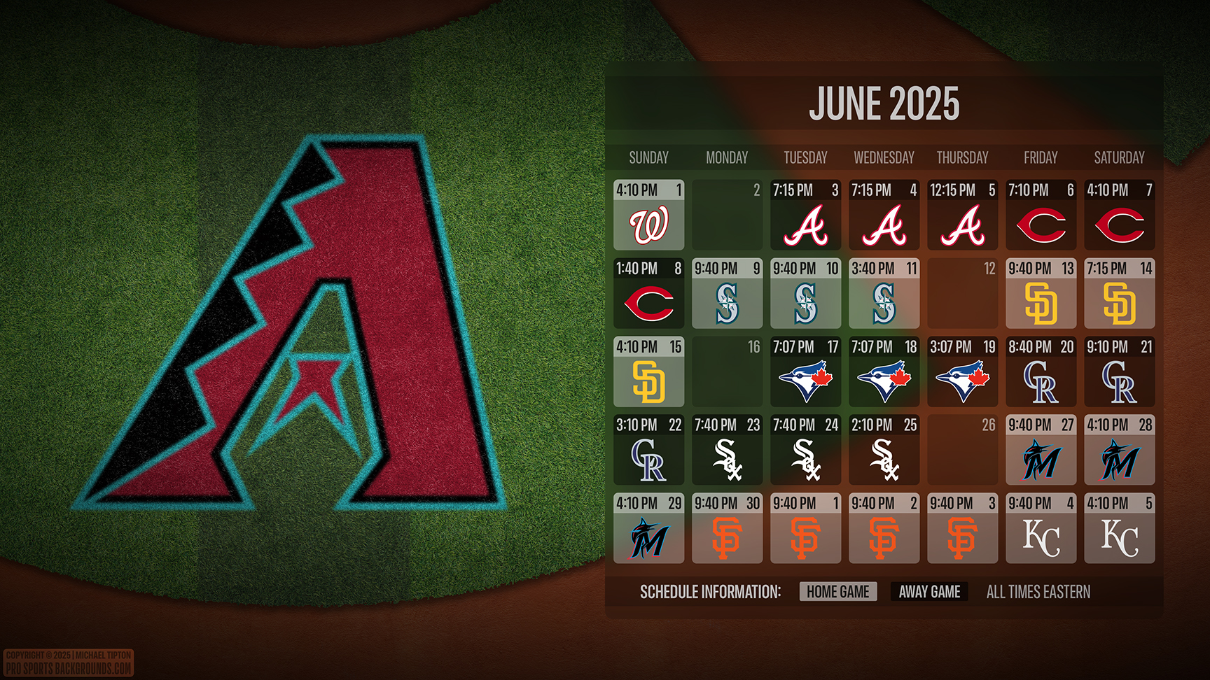 Arizona Diamondbacks wallpaper schedule desktop ET MLB placeholder thumb