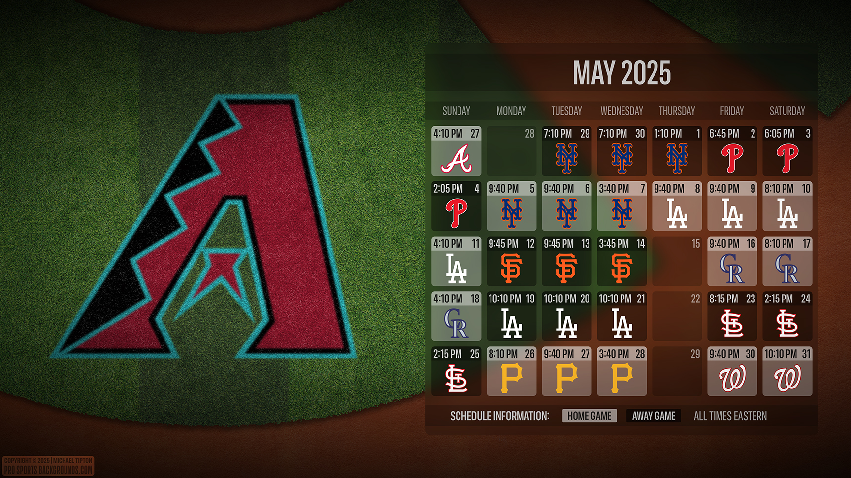Arizona Diamondbacks wallpaper schedule desktop ET MLB placeholder thumb