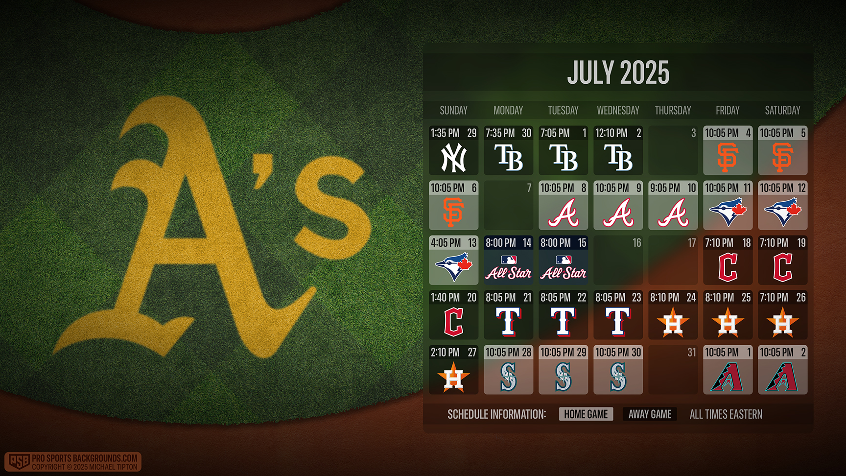 Athletics wallpaper schedule desktop ET MLB placeholder thumb