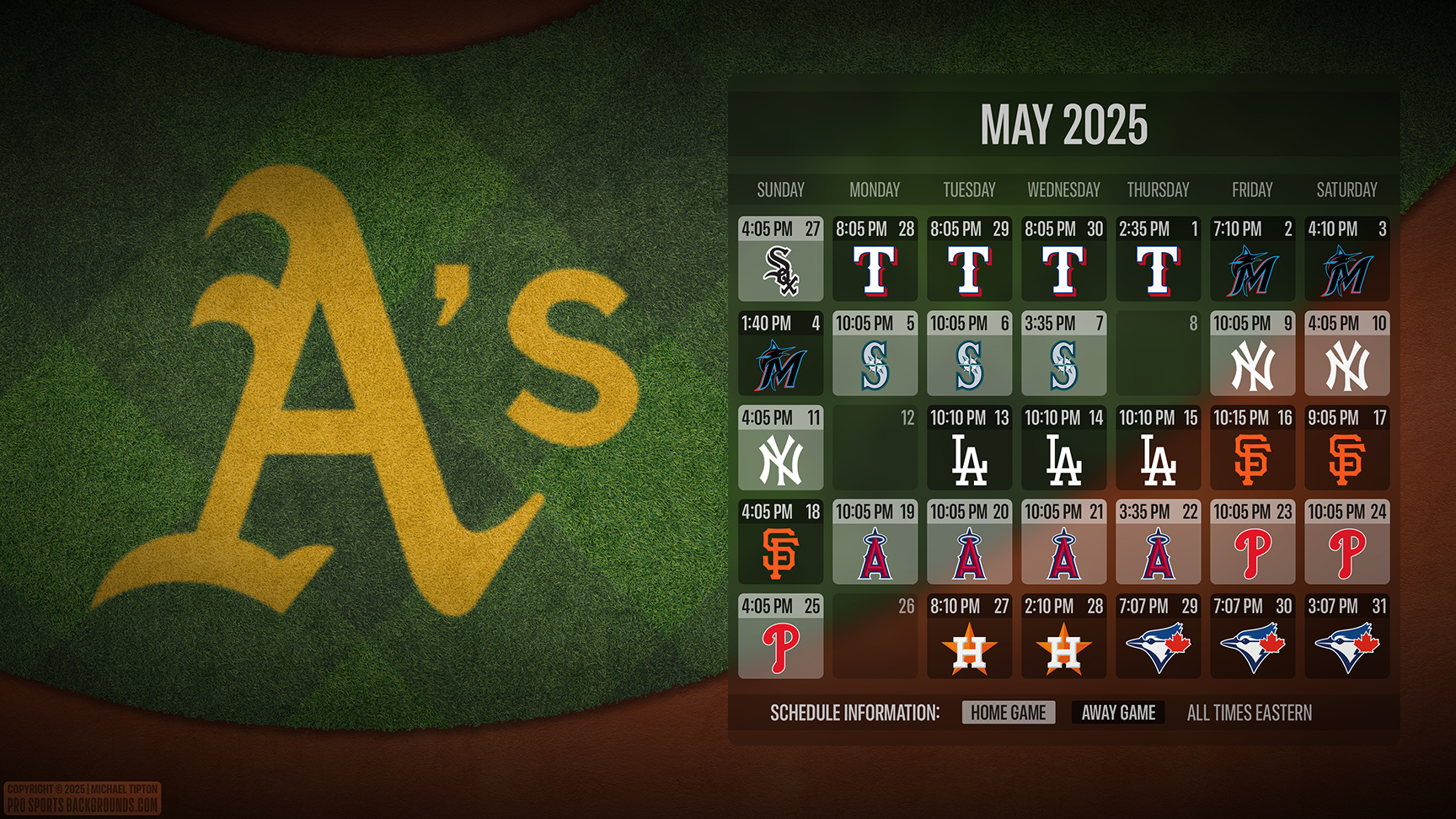 Athletics wallpaper schedule desktop ET MLB placeholder thumb