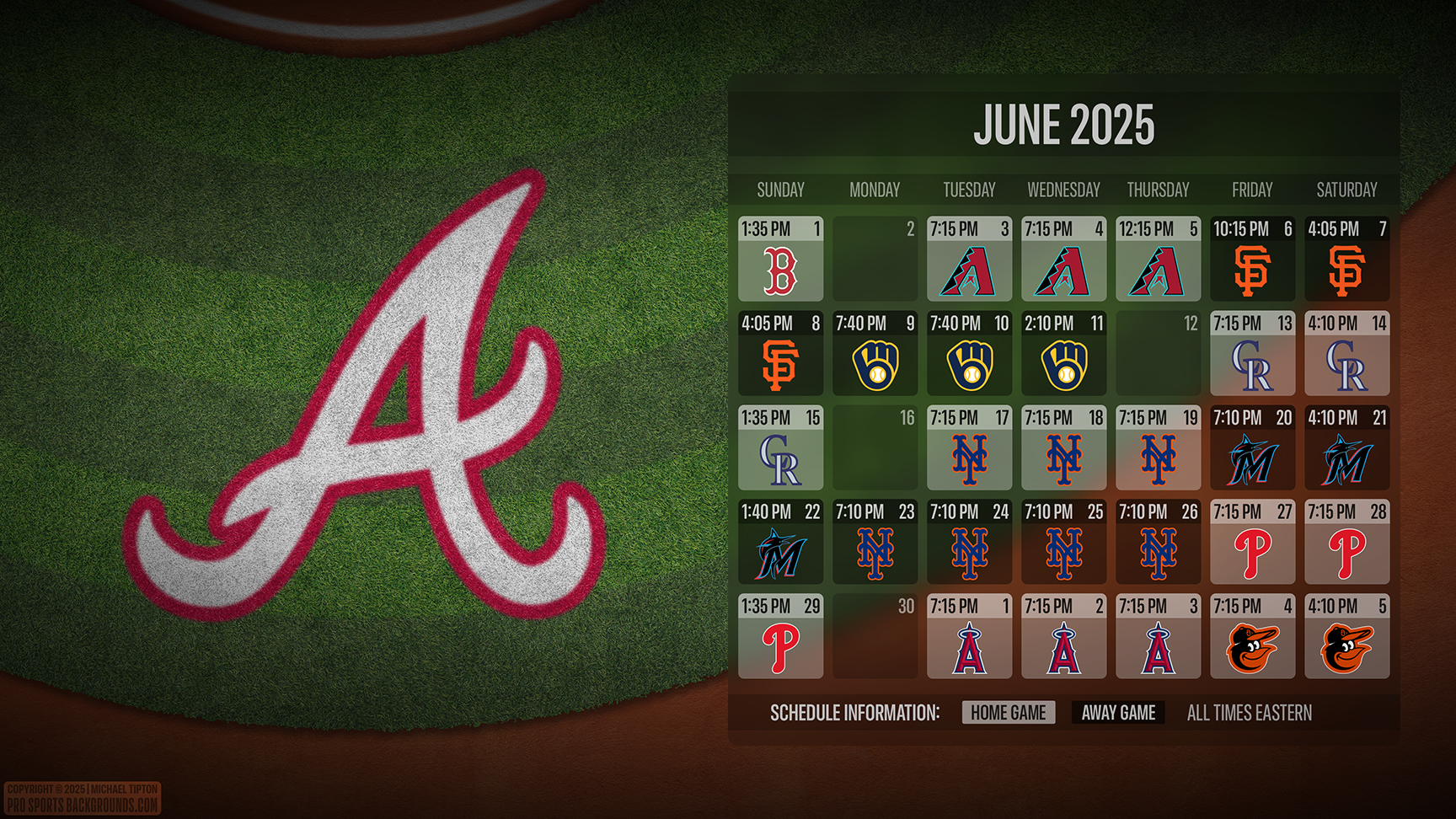 Atlanta Braves wallpaper schedule desktop ET MLB placeholder thumb