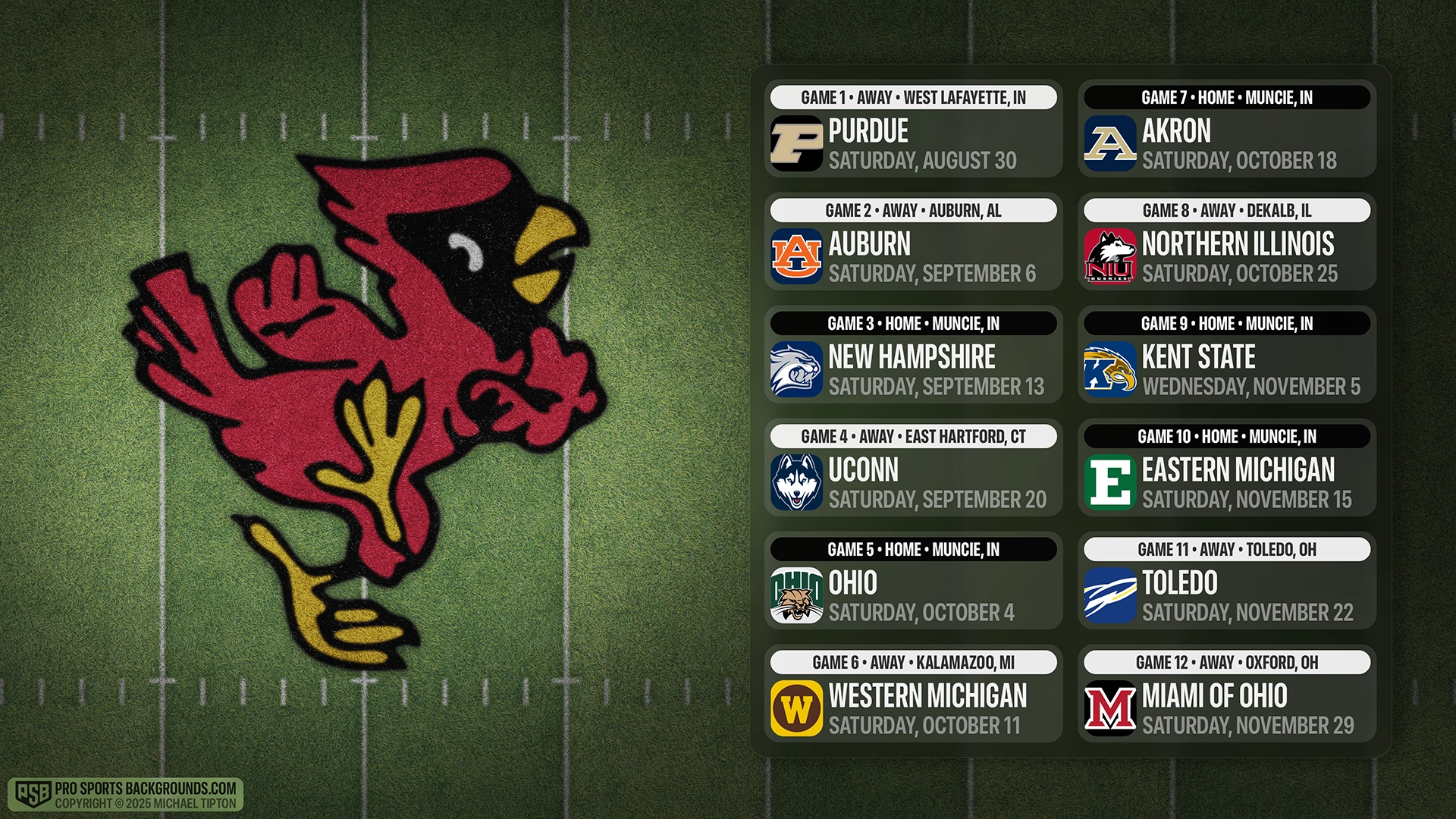 Ball State Cardinals wallpaper schedule desktop college football PSB placeholder thumb webp