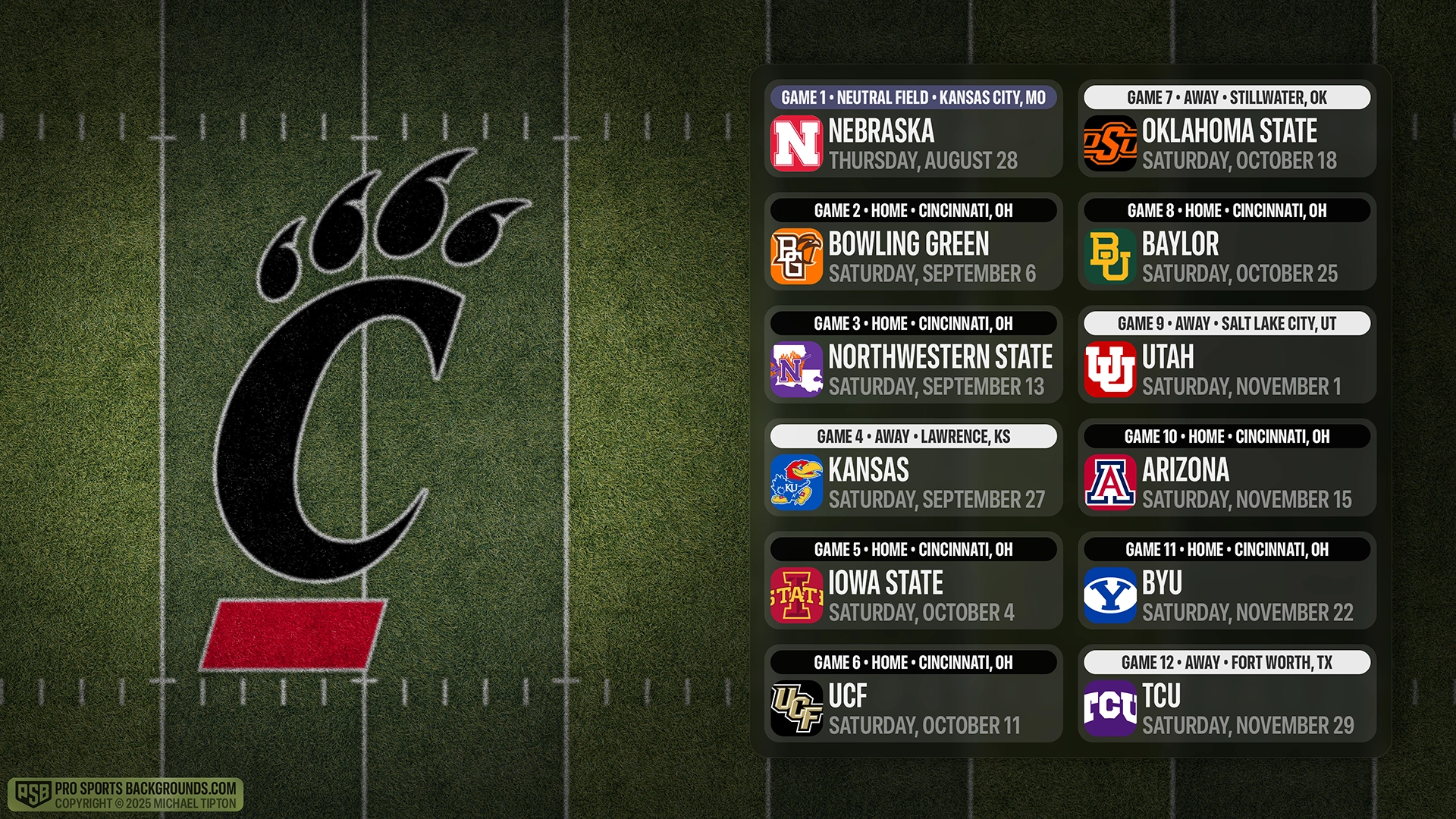 Cincinnati Bearcats wallpaper schedule desktop college football PSB placeholder thumb webp