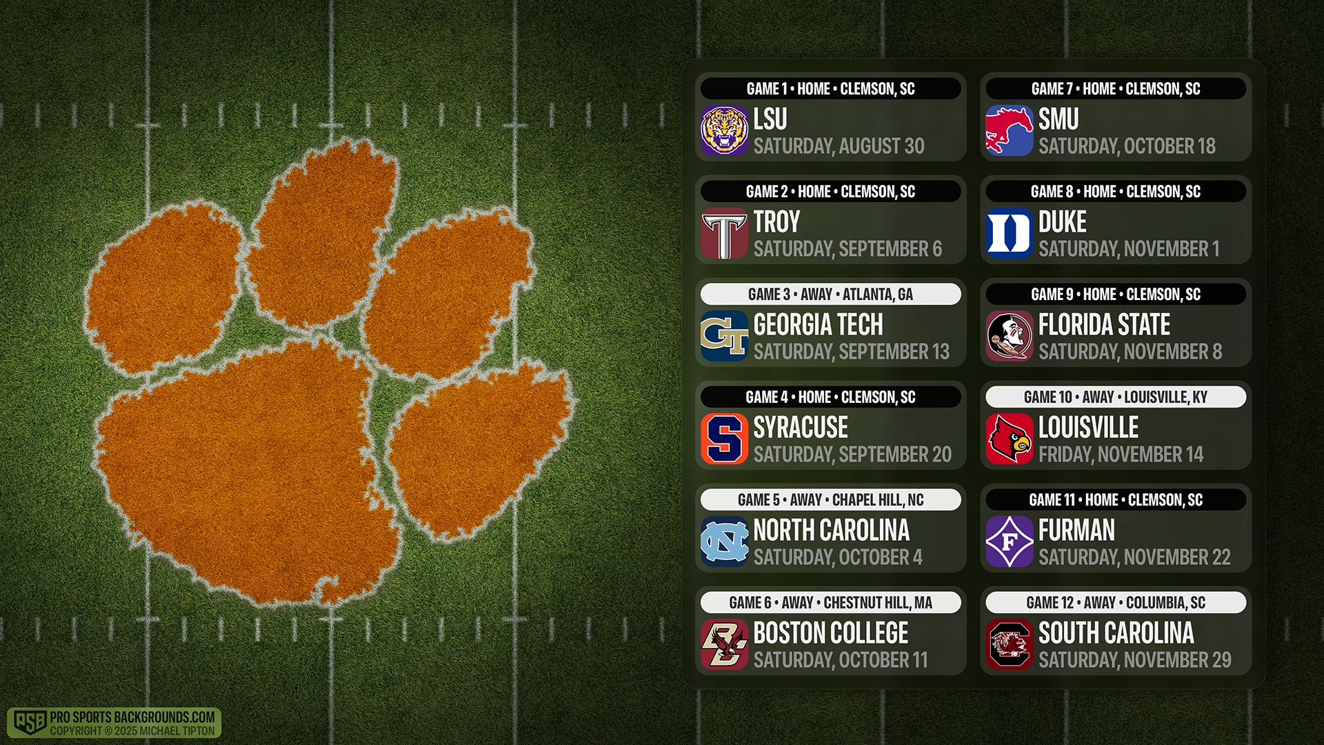 Clemson Tigers wallpaper schedule desktop college football PSB placeholder thumb webp
