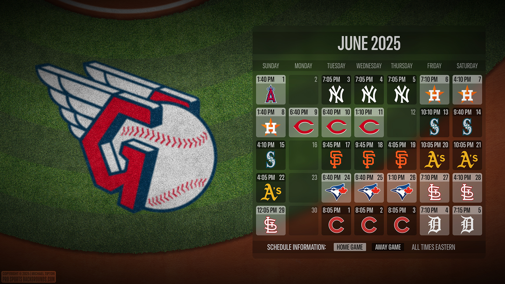 Cleveland Guardians wallpaper schedule desktop ET MLB placeholder thumb