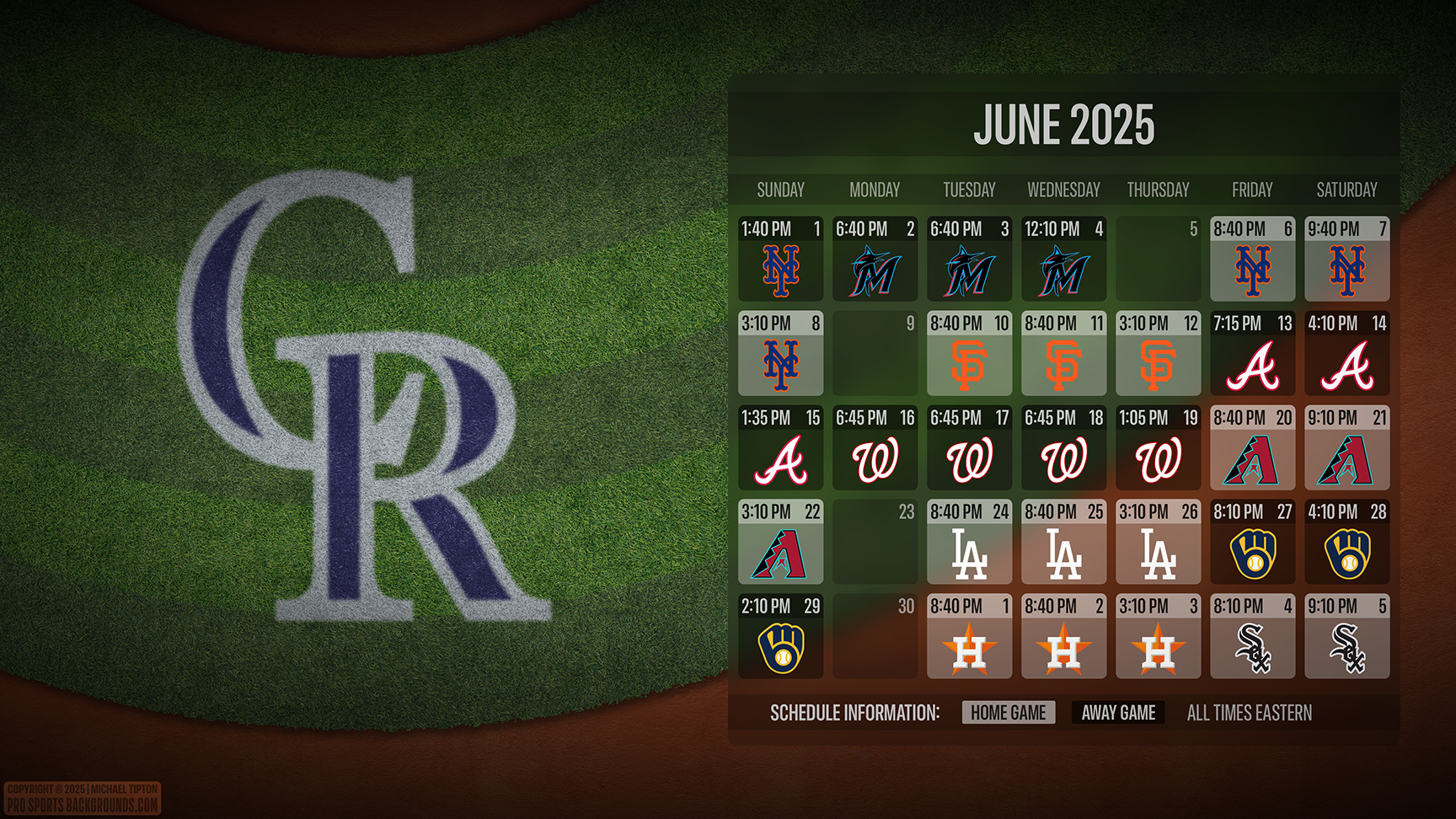 Colorado Rockies wallpaper schedule desktop ET MLB placeholder thumb