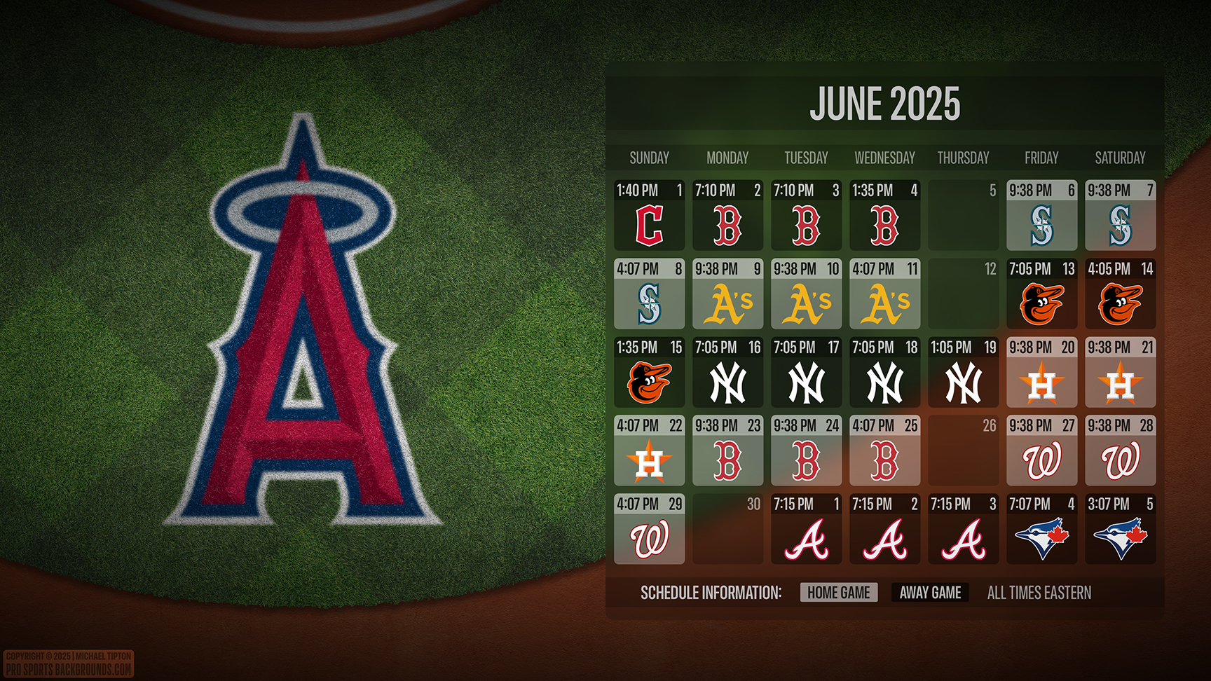 Los Angeles Angels wallpaper schedule desktop ET MLB placeholder thumb