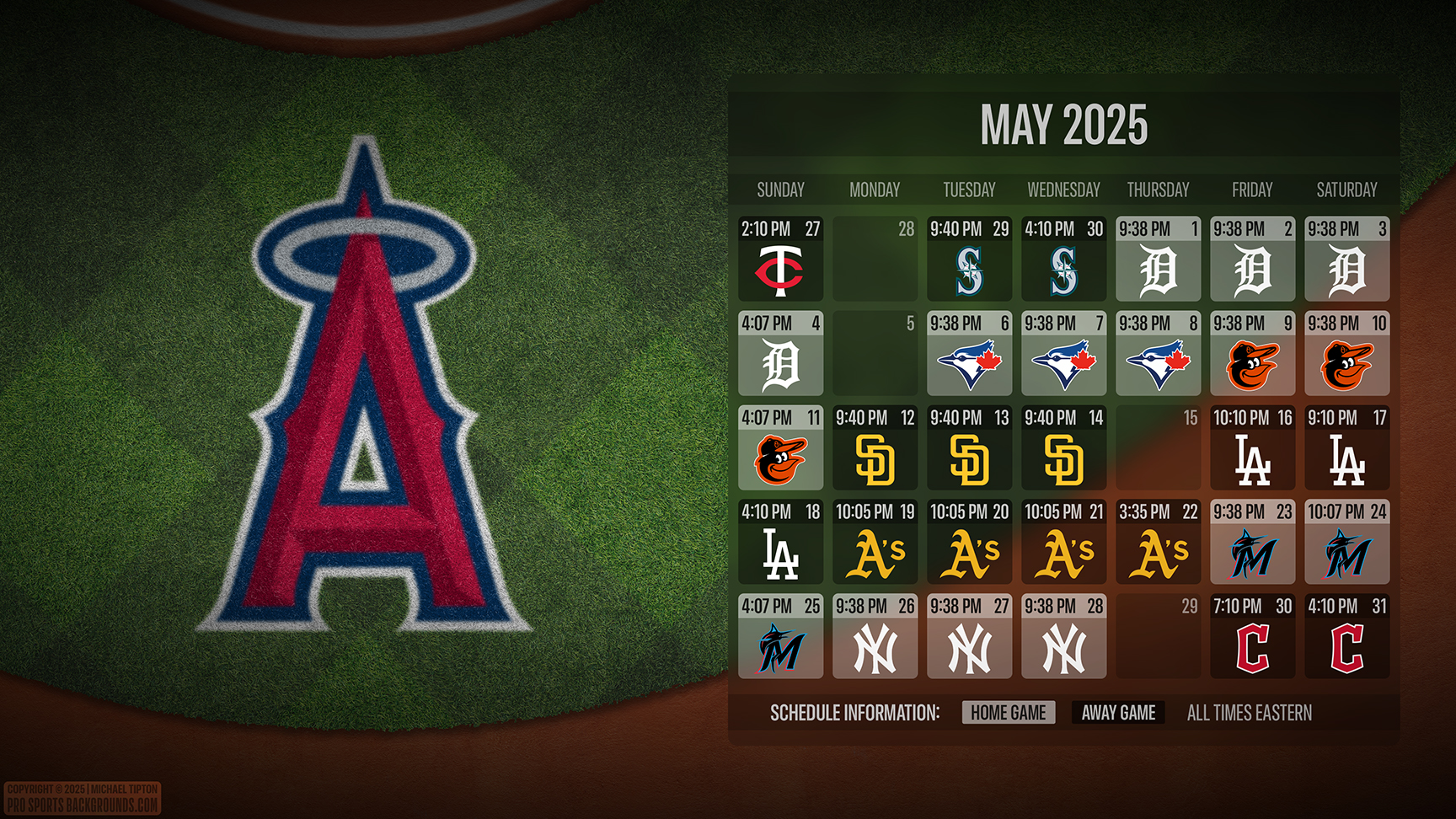 Los Angeles Angels wallpaper schedule desktop ET MLB placeholder thumb