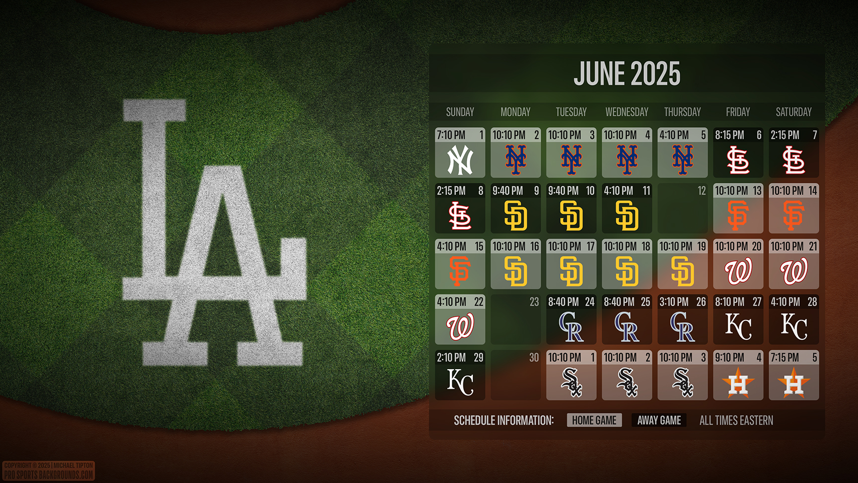 Los Angeles Dodgers wallpaper schedule desktop ET MLB placeholder thumb