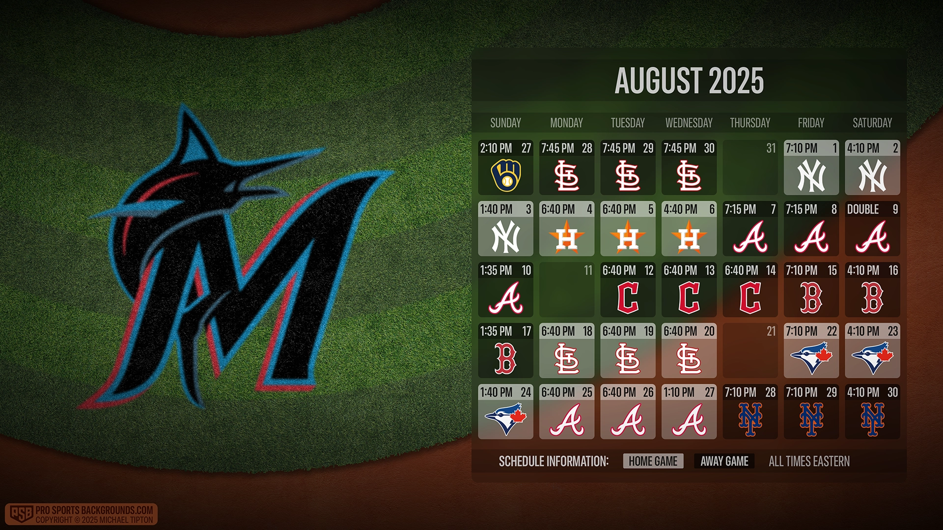 Miami Marlins wallpaper schedule desktop ET MLB PSB placeholder thumb webp