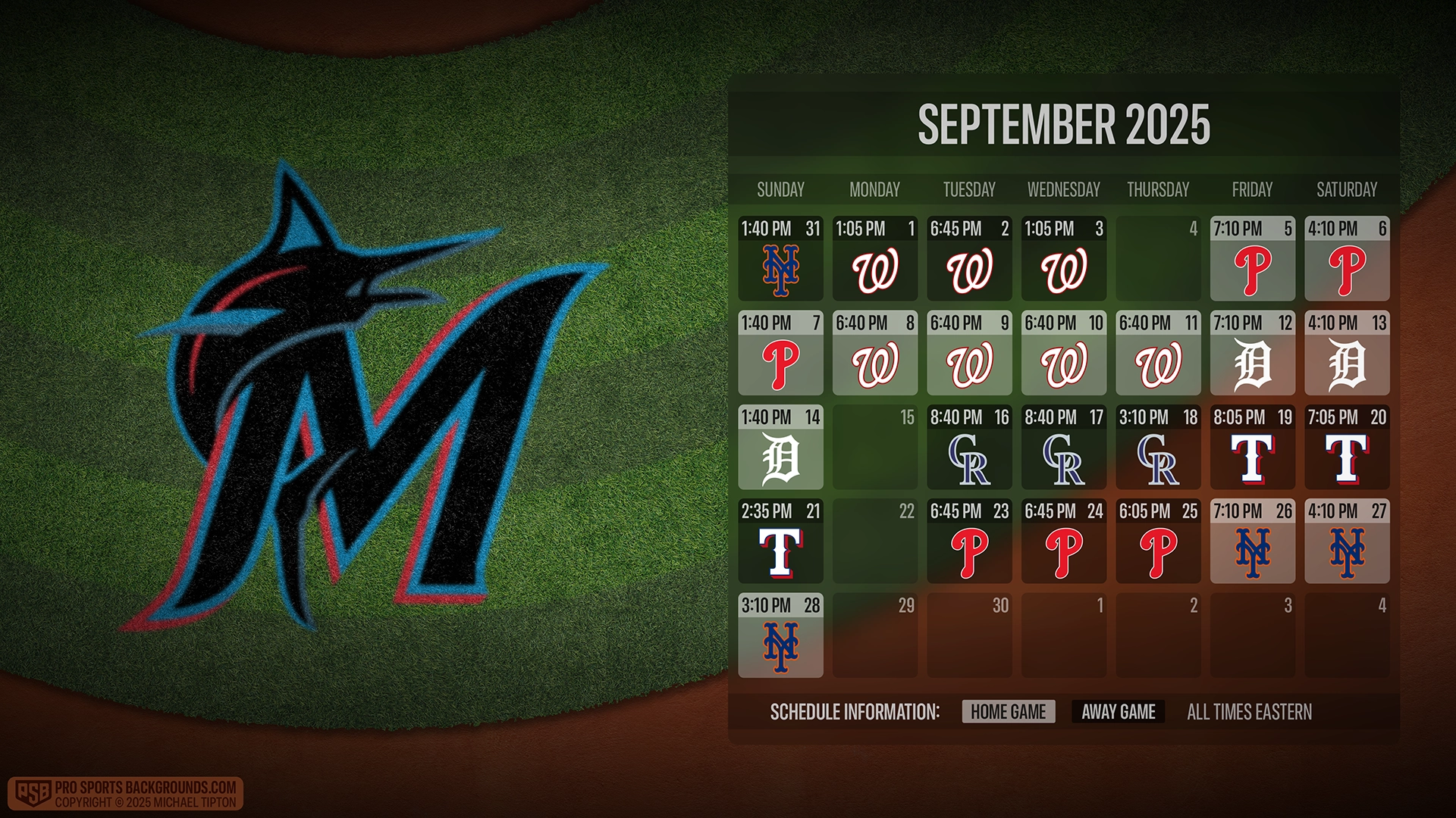Miami Marlins wallpaper schedule desktop ET MLB PSB placeholder thumb webp