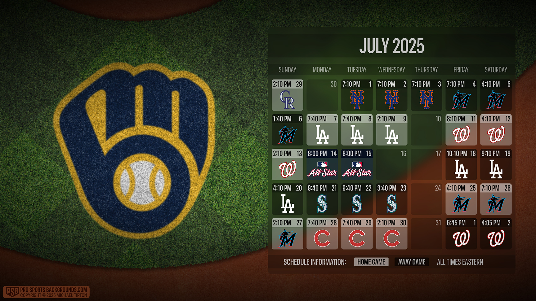 Milwaukee Brewers wallpaper schedule desktop ET MLB placeholder thumb