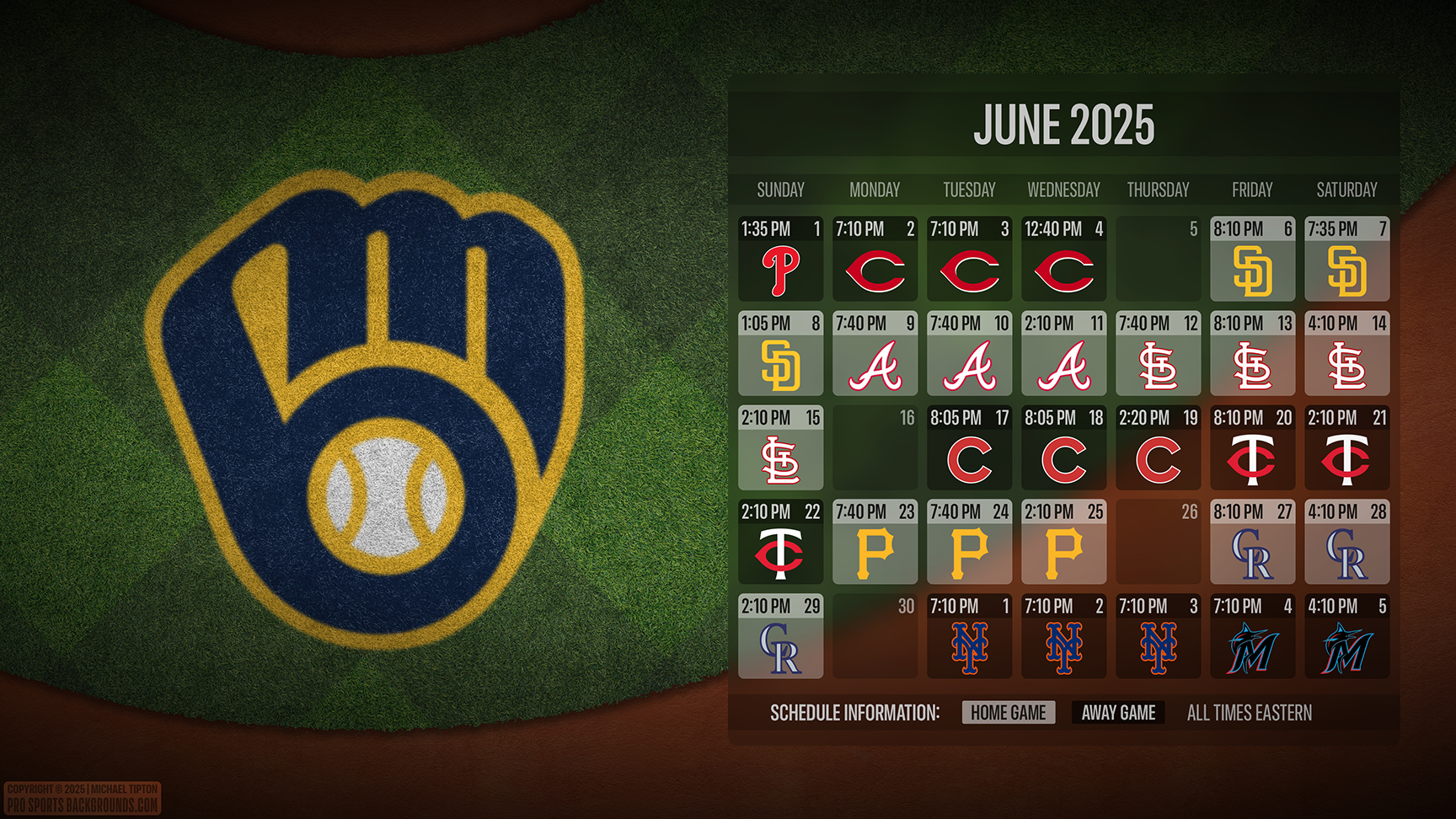 Milwaukee Brewers wallpaper schedule desktop ET MLB placeholder thumb