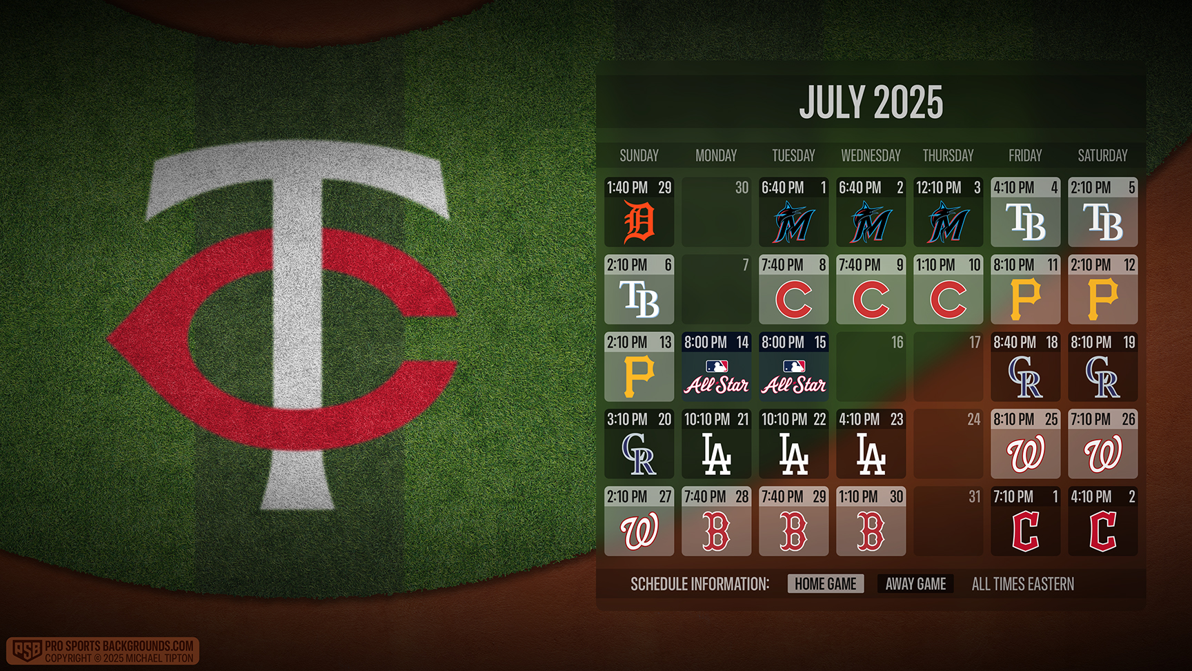 Minnesota Twins wallpaper schedule desktop ET MLB placeholder thumb