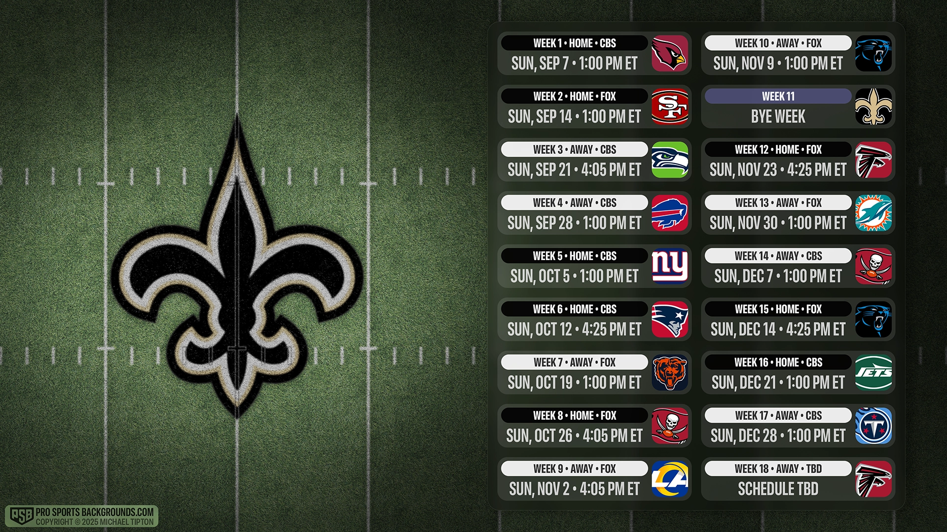 New Orleans Saints wallpaper schedule desktop ET NFL PSB placeholder thumb webp