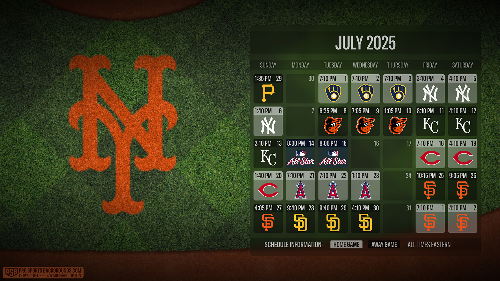New York Mets wallpaper schedule desktop ET MLB placeholder thumb