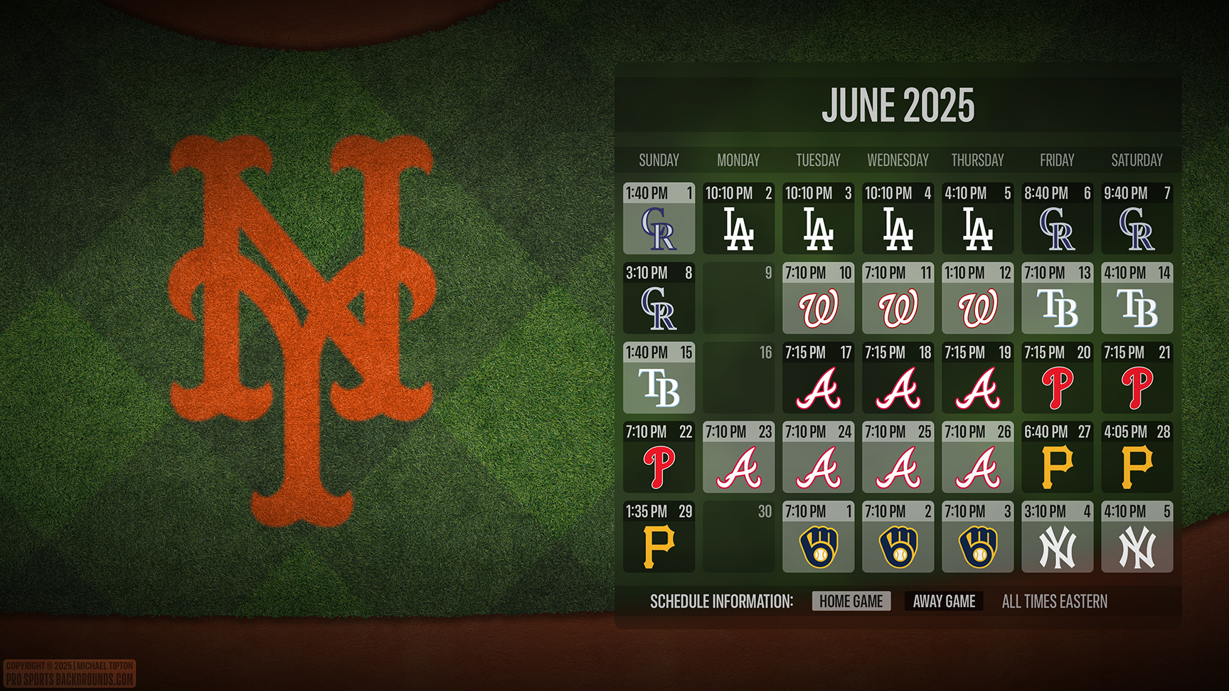New York Mets wallpaper schedule desktop ET MLB placeholder thumb