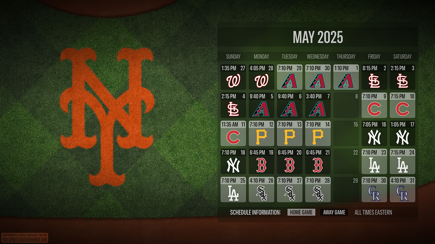 New York Mets wallpaper schedule desktop ET MLB placeholder thumb