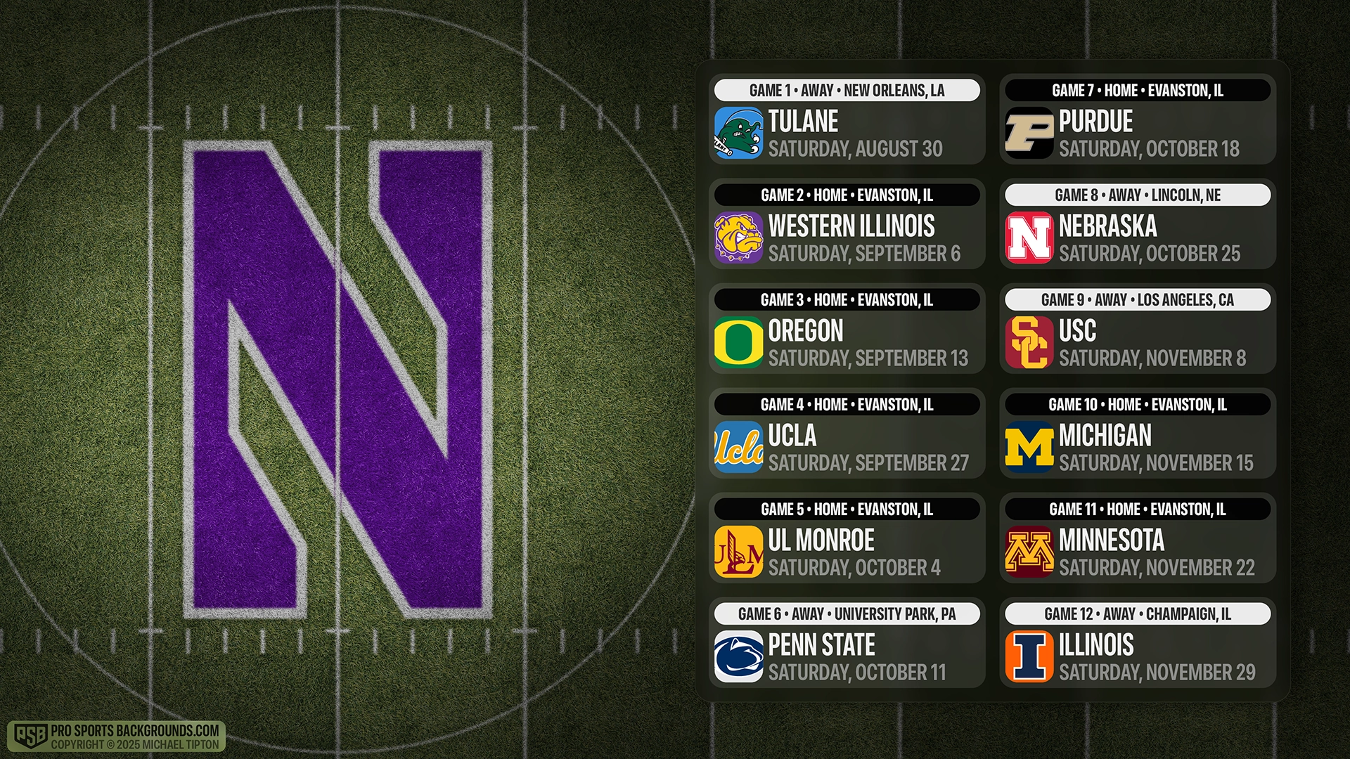 Northwestern Wildcats wallpaper schedule desktop college football PSB placeholder thumb webp