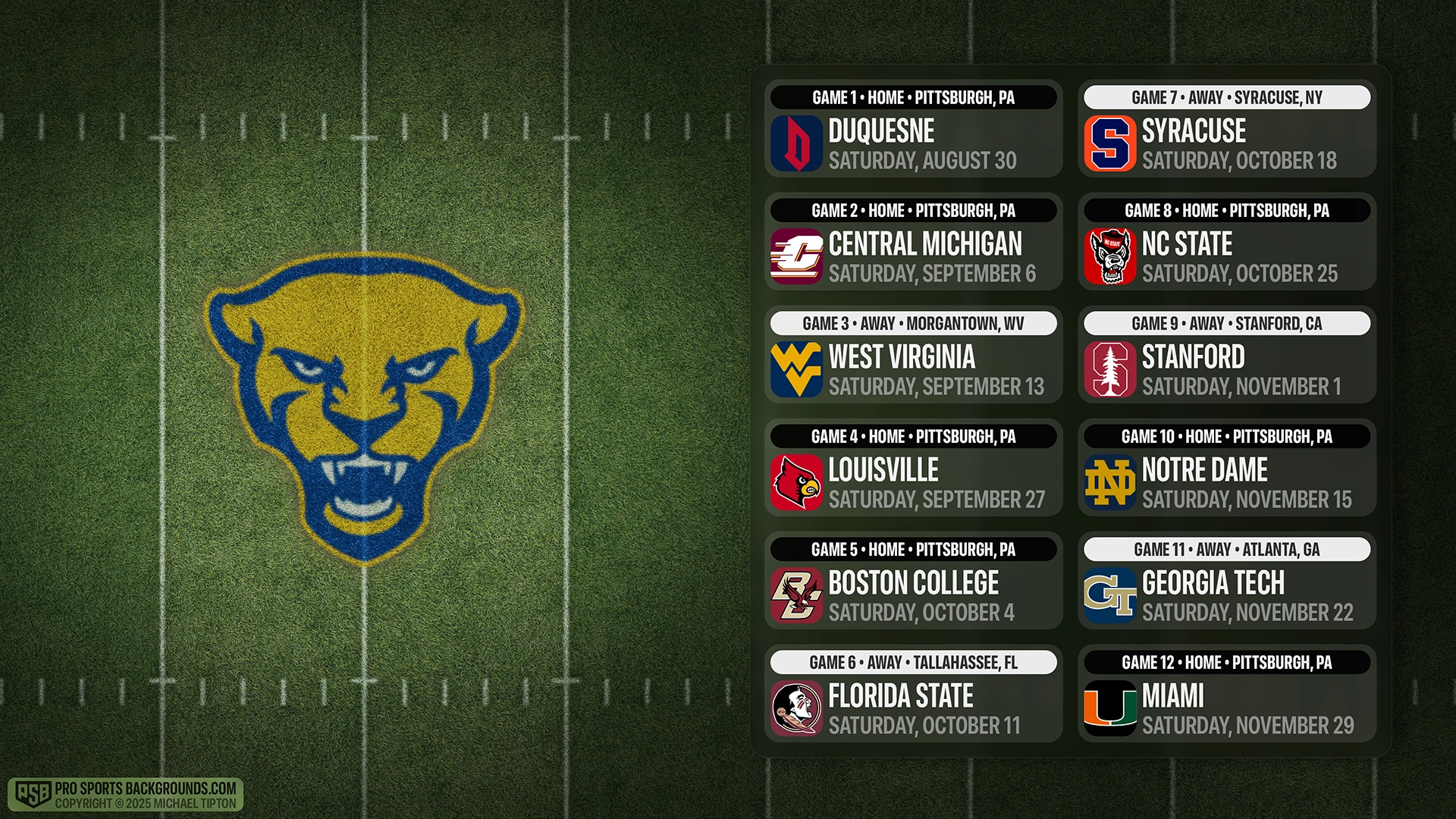 Pittsburgh Panthers wallpaper schedule desktop college football PSB placeholder thumb webp