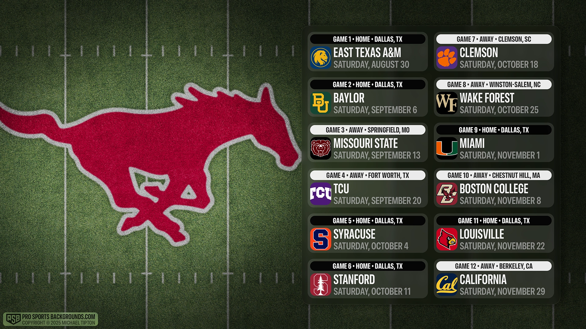SMU Mustangs wallpaper schedule desktop college football PSB placeholder thumb webp