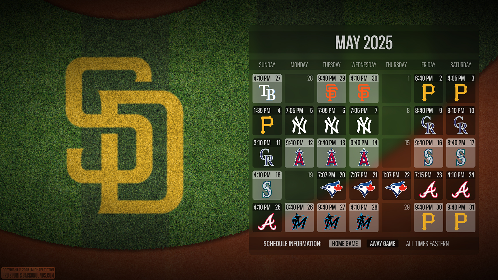 San Diego Padres wallpaper schedule desktop ET MLB placeholder thumb