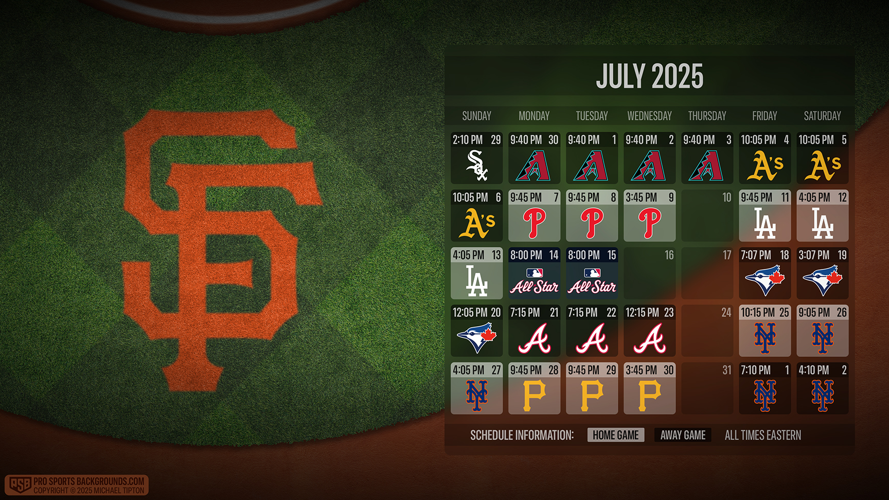 San Francisco Giants wallpaper schedule desktop ET MLB placeholder thumb