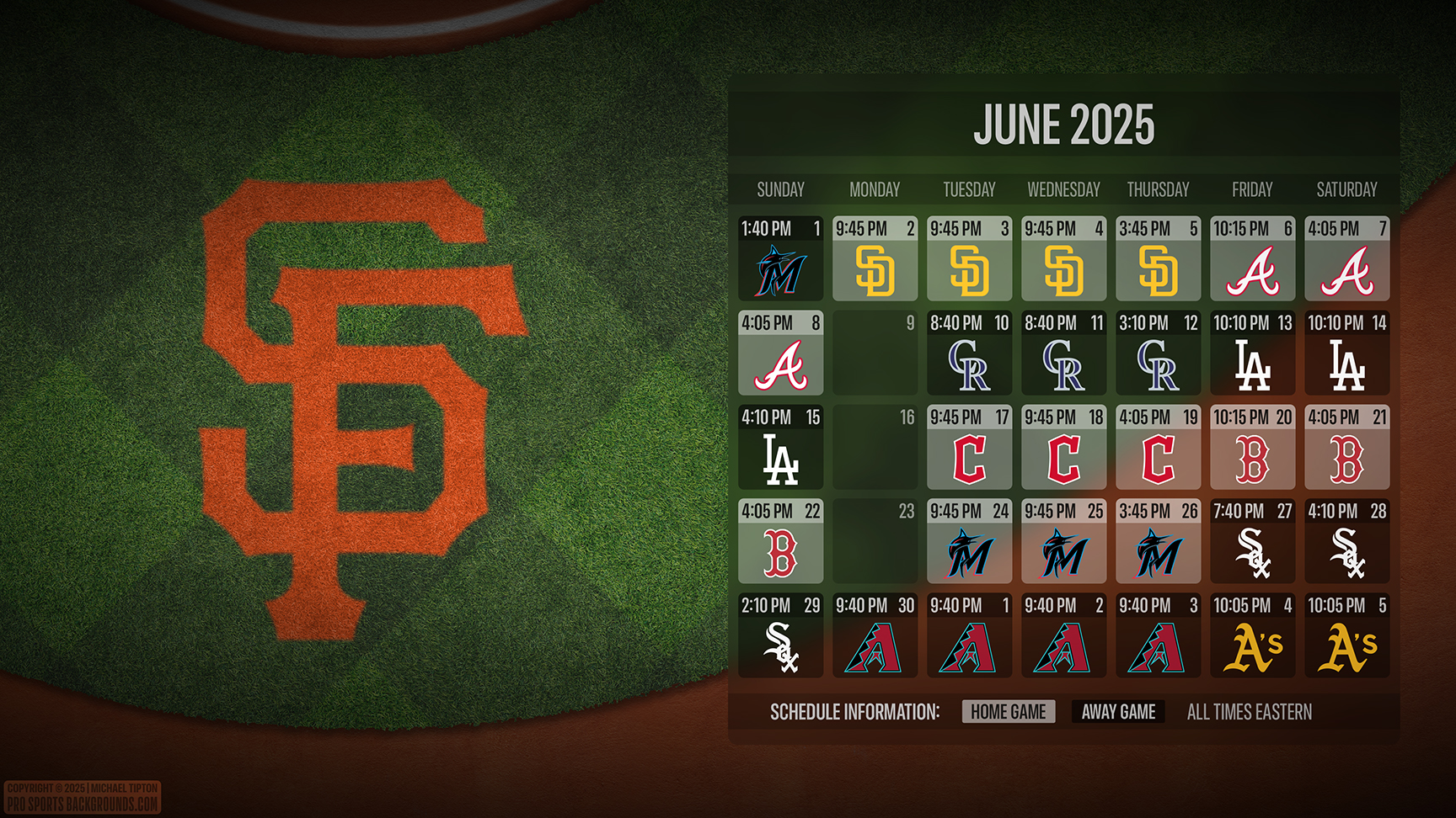 San Francisco Giants wallpaper schedule desktop ET MLB placeholder thumb