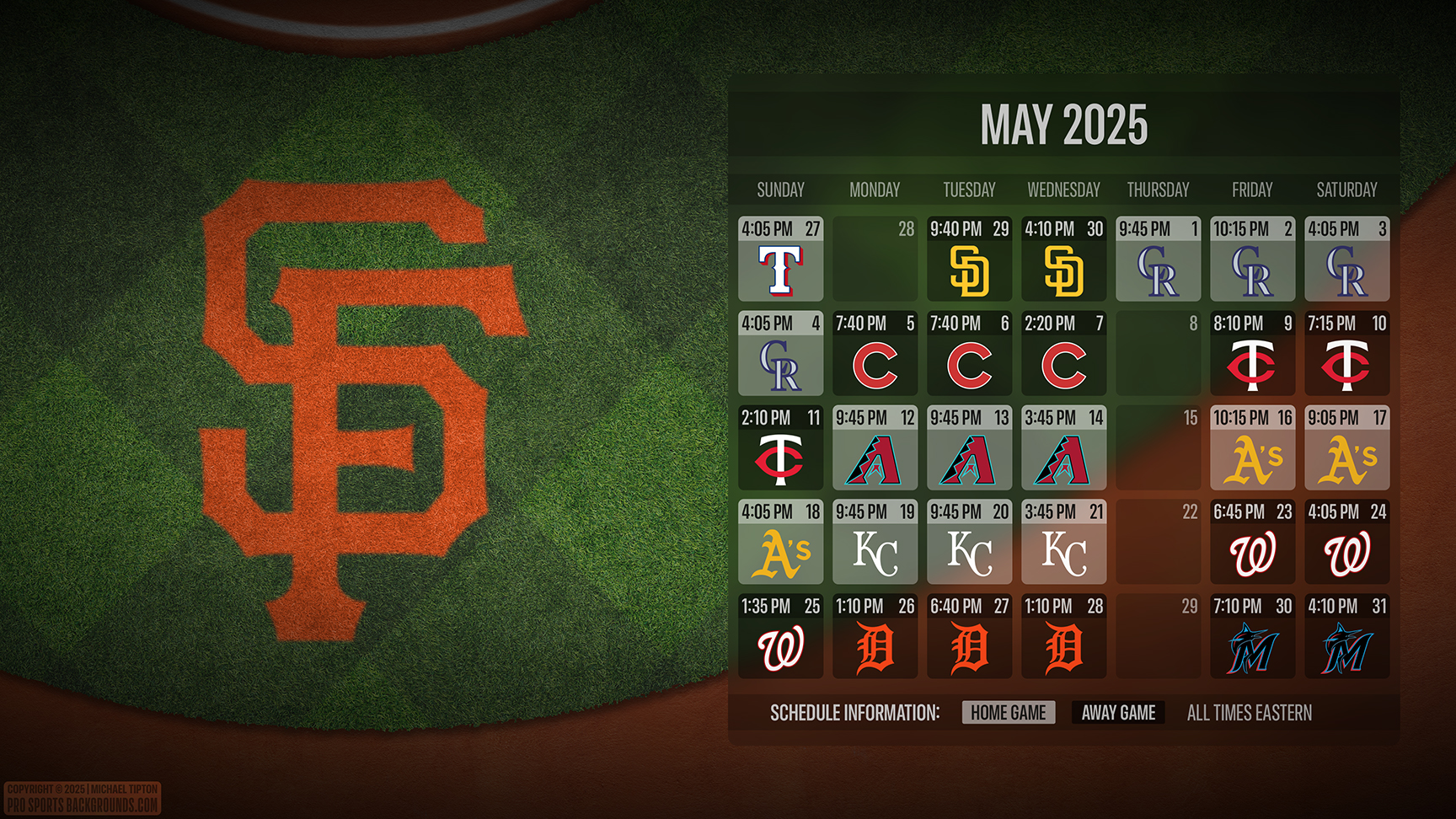 San Francisco Giants wallpaper schedule desktop ET MLB placeholder thumb