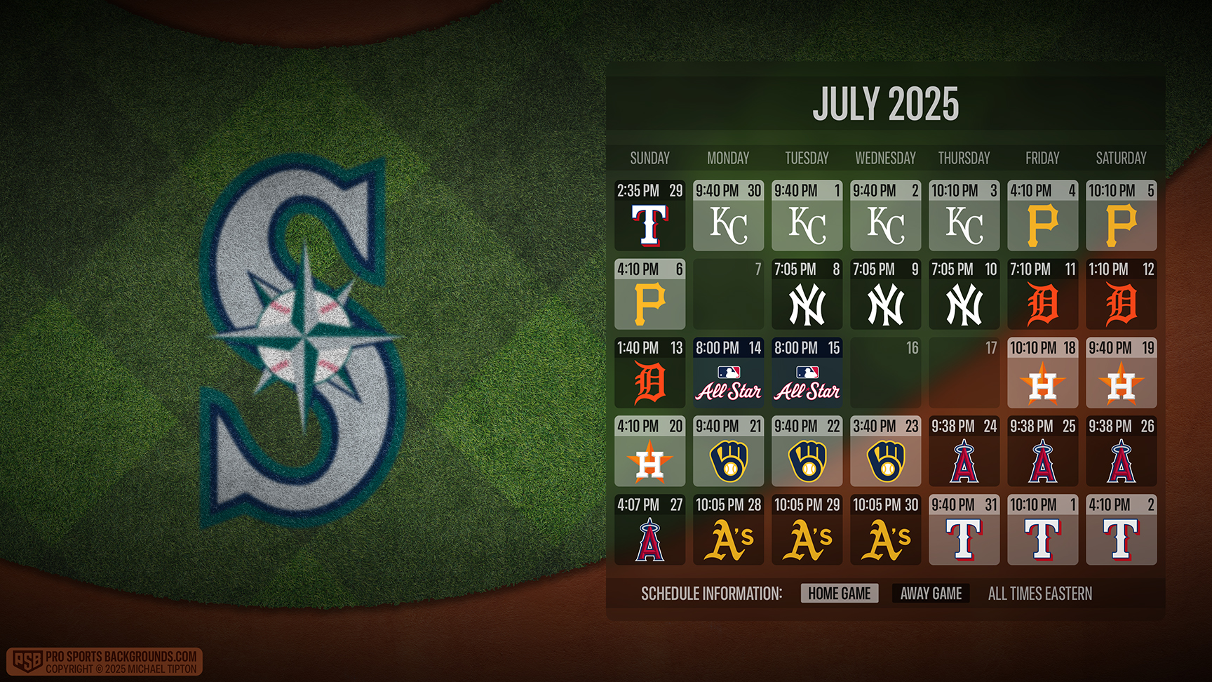 Seattle Mariners wallpaper schedule desktop ET MLB placeholder thumb