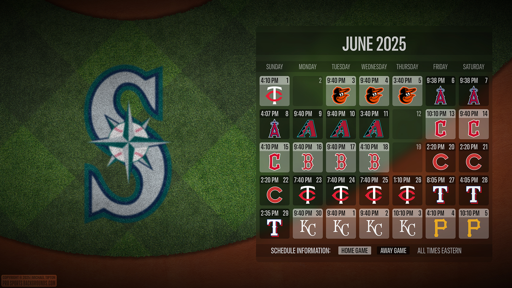 Seattle Mariners wallpaper schedule desktop ET MLB placeholder thumb