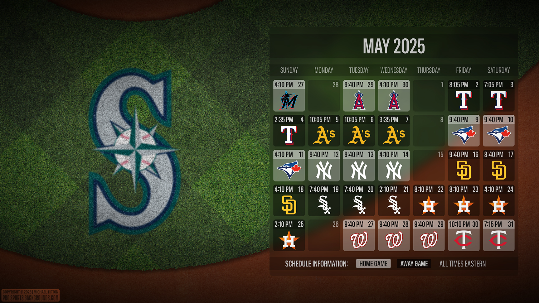 Seattle Mariners wallpaper schedule desktop ET MLB placeholder thumb