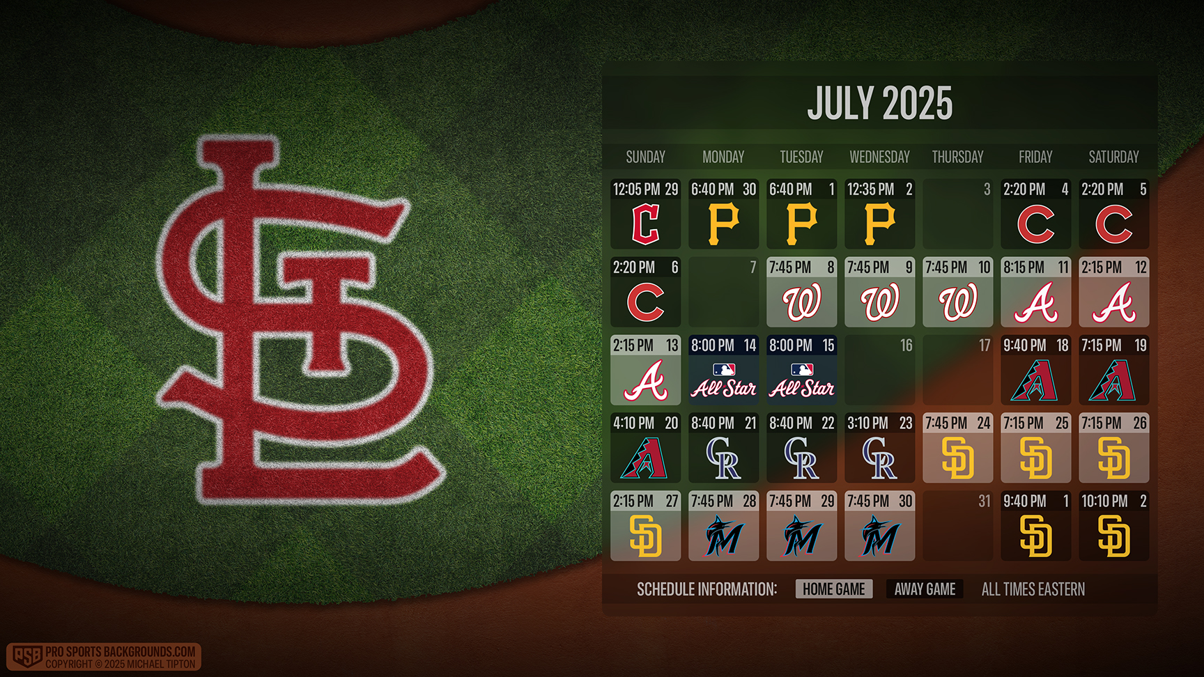 St Louis Cardinals wallpaper schedule desktop ET MLB placeholder thumb