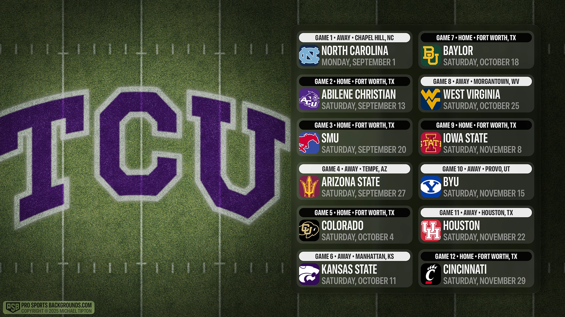 TCU Horned Frogs wallpaper schedule desktop college football PSB placeholder thumb webp