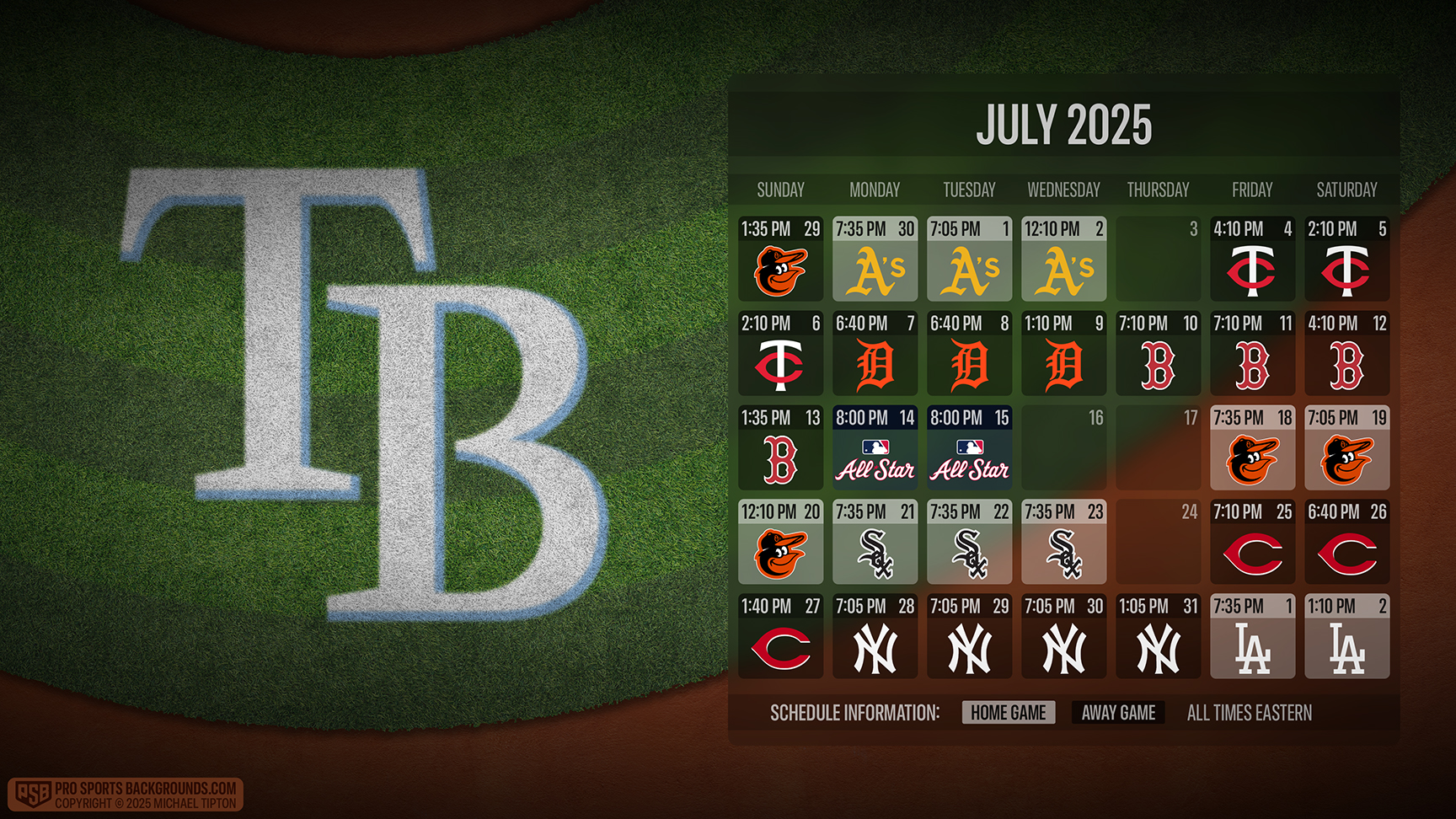 Tampa Bay Rays wallpaper schedule desktop ET MLB placeholder thumb