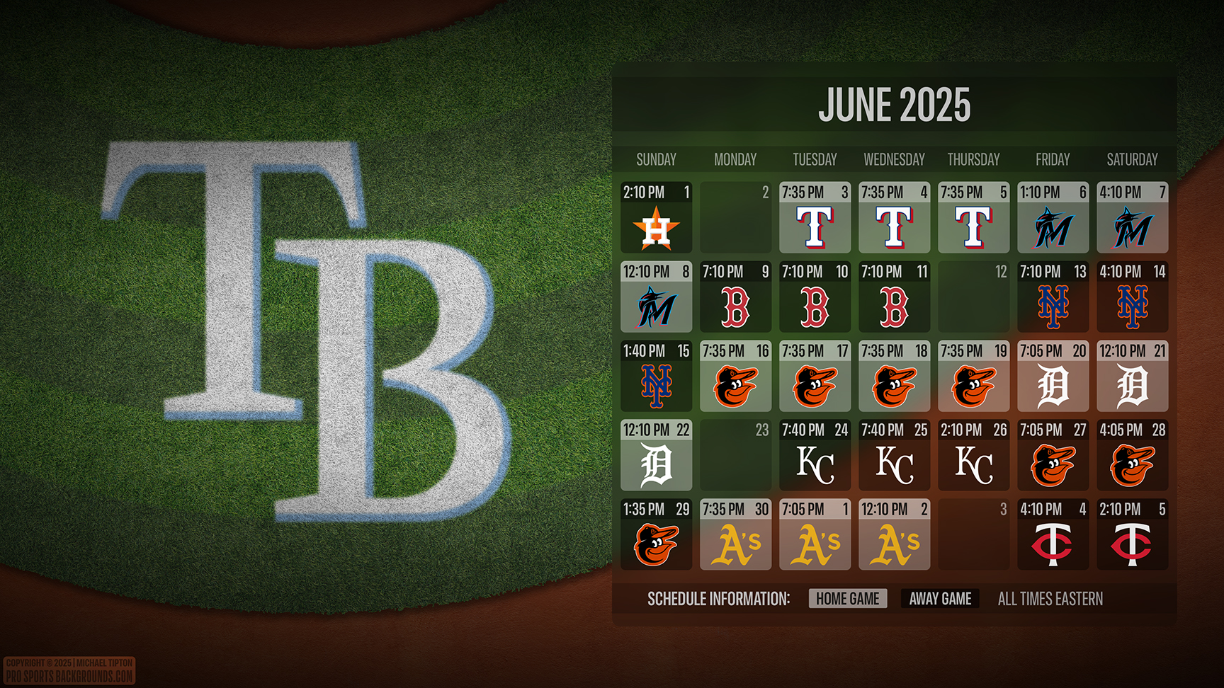 Tampa Bay Rays wallpaper schedule desktop ET MLB placeholder thumb
