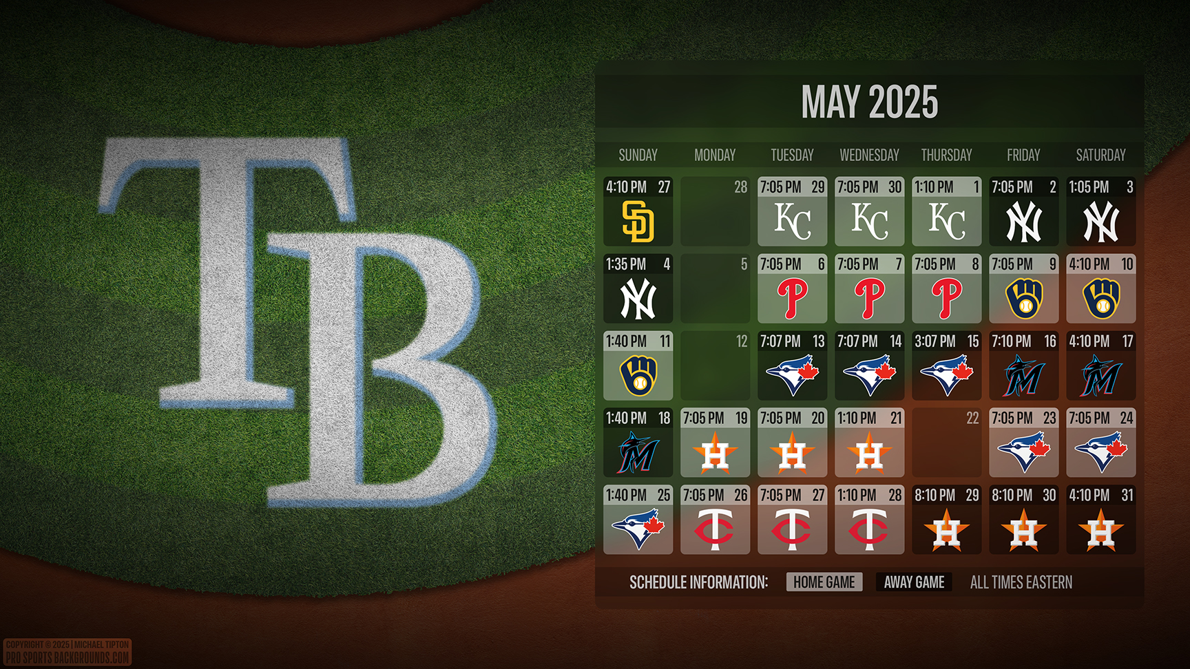 Tampa Bay Rays wallpaper schedule desktop ET MLB placeholder thumb