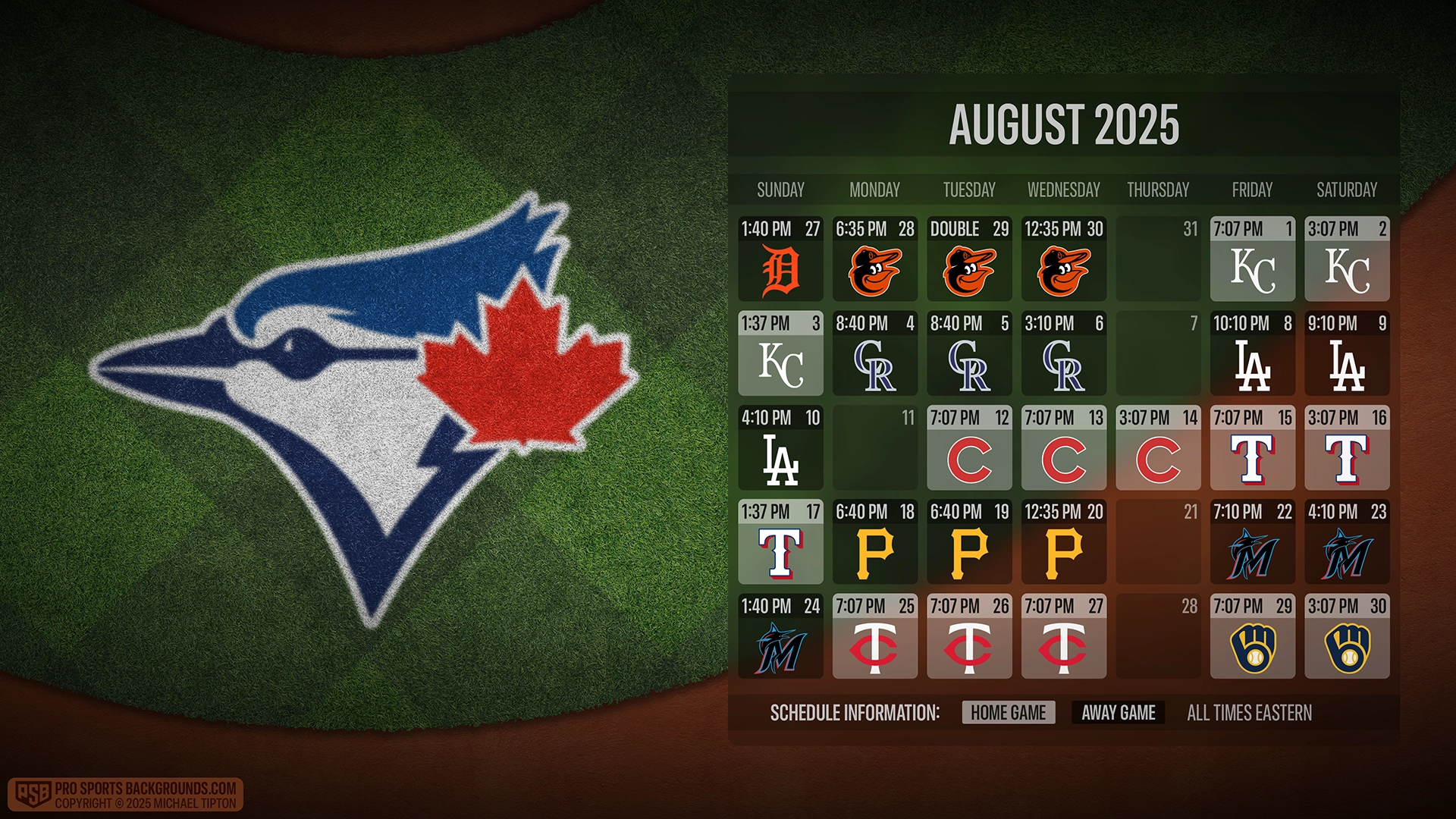 Toronto Blue Jays wallpaper schedule desktop ET MLB PSB placeholder thumb webp