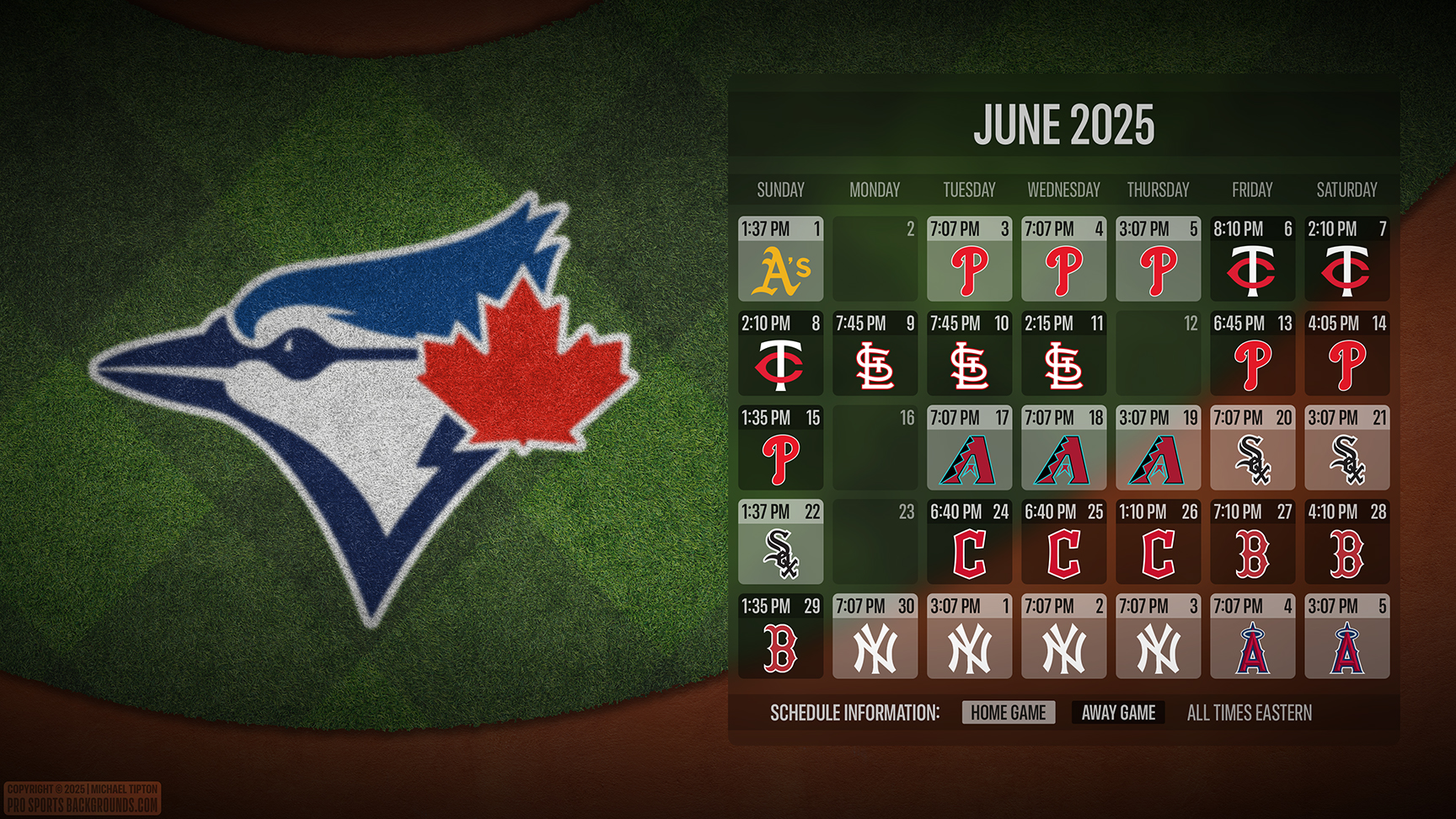 Toronto Blue Jays wallpaper schedule desktop ET MLB placeholder thumb