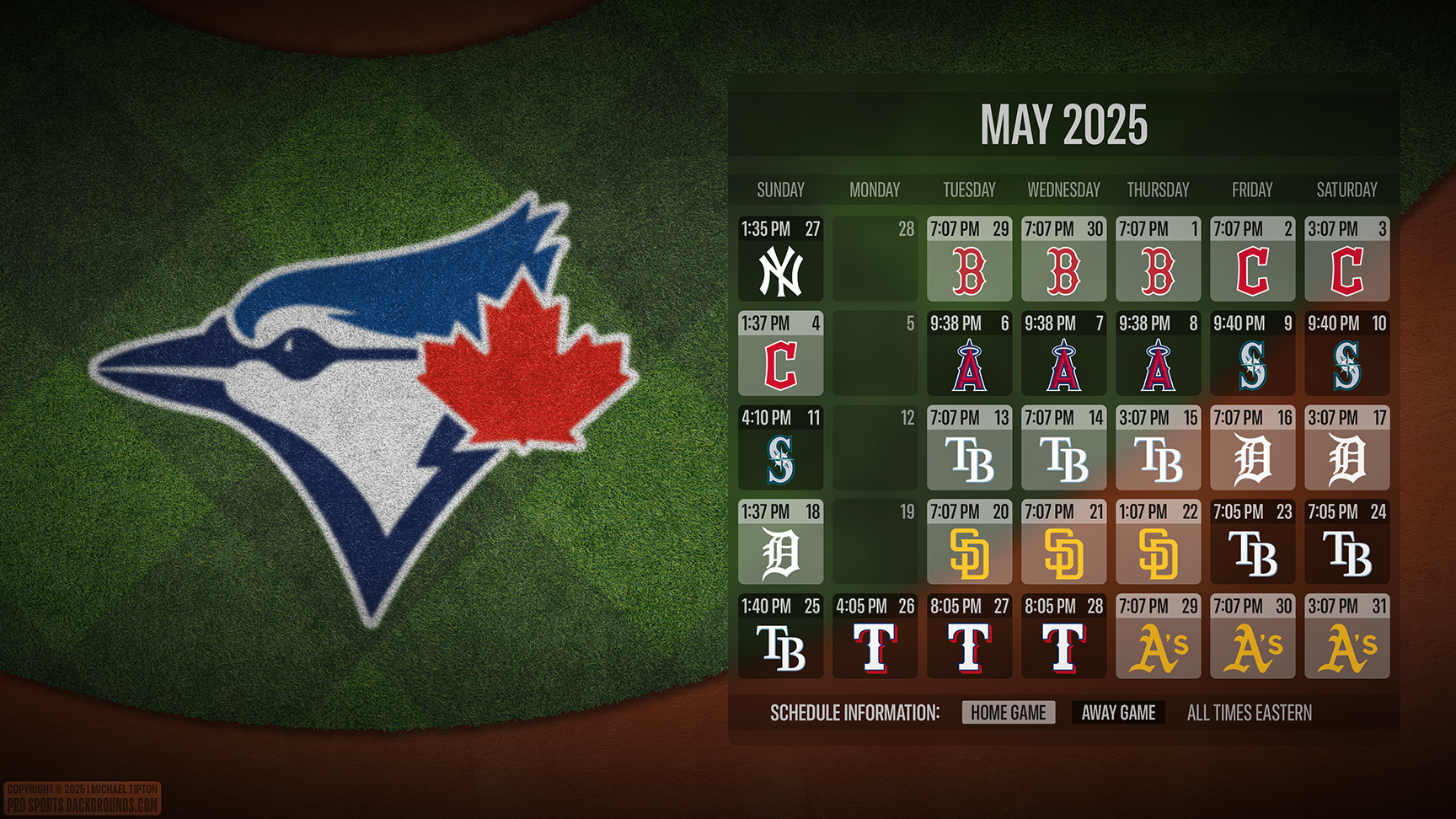Toronto Blue Jays wallpaper schedule desktop ET MLB placeholder thumb