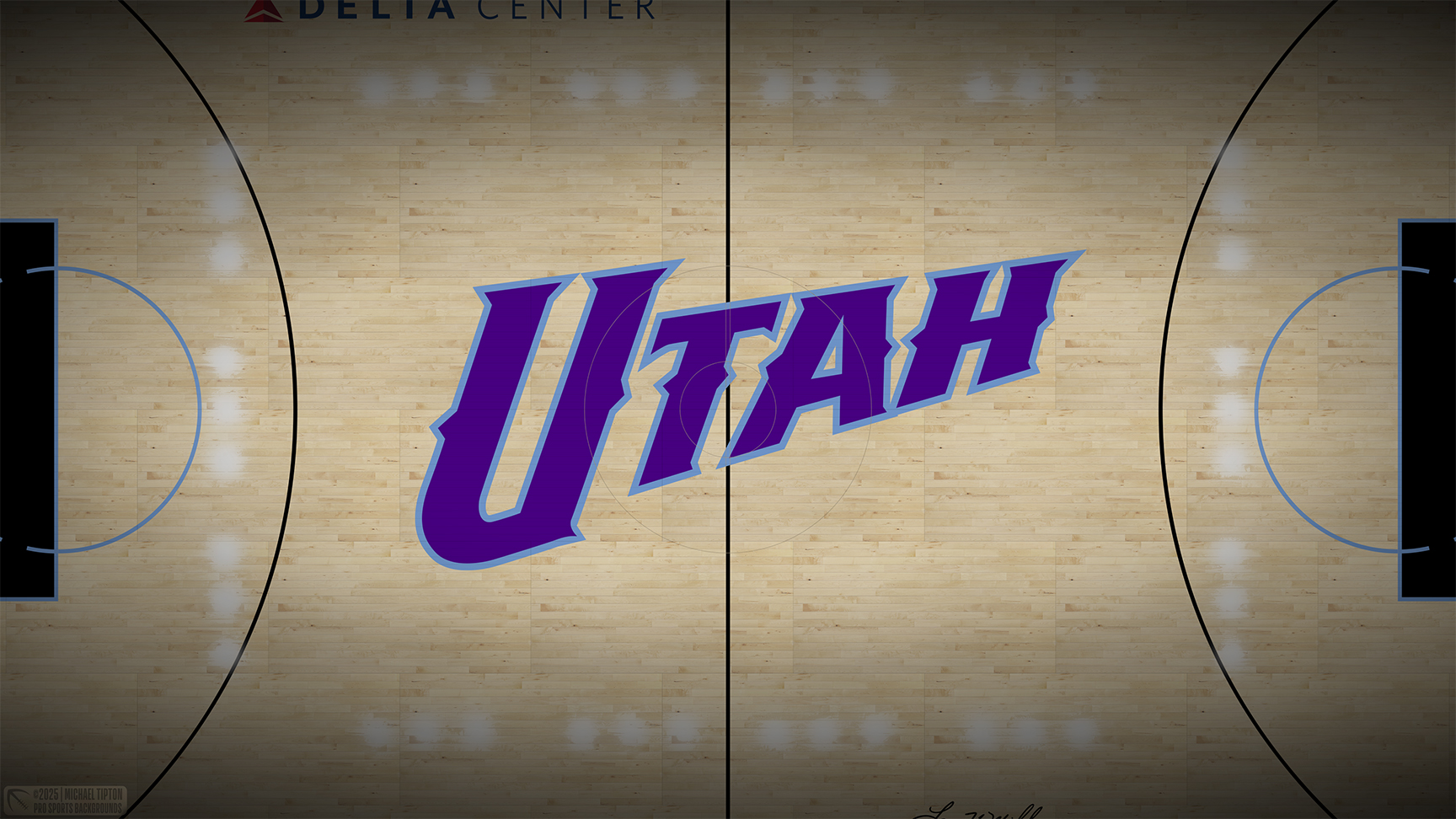 Utah Jazz wallpaper logo desktop NBA 2024 2025 v2 thumb